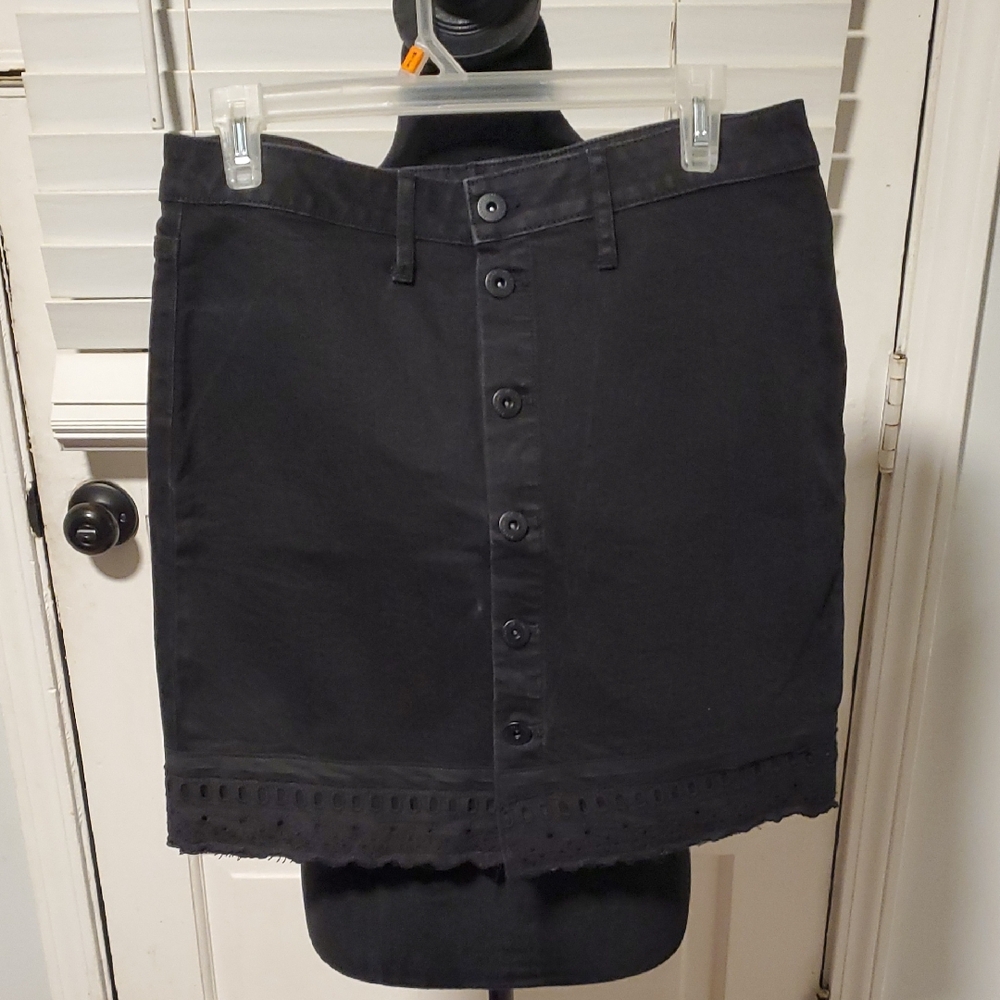 Articles Of Society Black Button-Down Mini Skirt